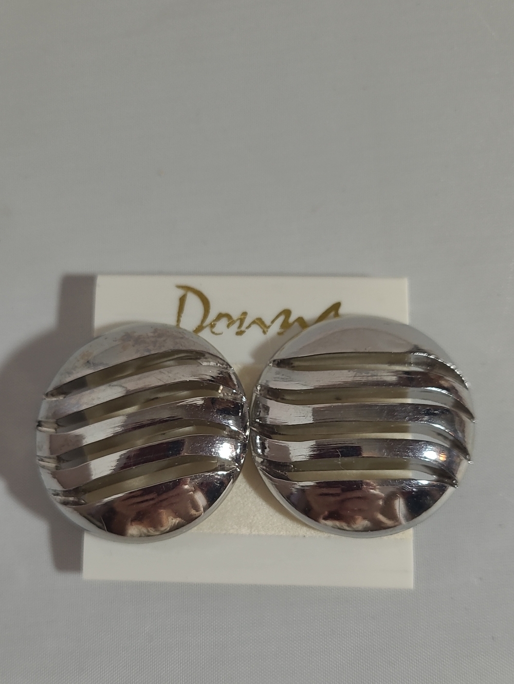 Vintage Earrings Wavey Cutouts